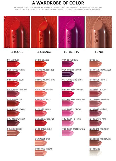 ysl rose ink lipstick|ysl lipstick color chart.